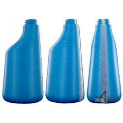 Botella de polietileno azul de 600 ml