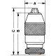 Portabrocas autoajustable para taladros estacionarios y máquinas herramientas DIN B16 - capacidad 0 a 10 mm