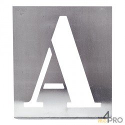 Plantilla abecedaria con letras mayúsculas 25 mm