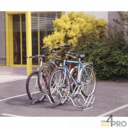 Aparcabicicletas de suelo de 2 niveles - 3, 5 o 9 bicicletas