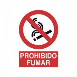 Señal Prohibido fumar