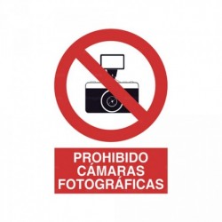 Señal Prohibido cámaras fotográficas