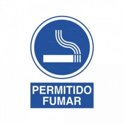 Señal Permitido fumar
