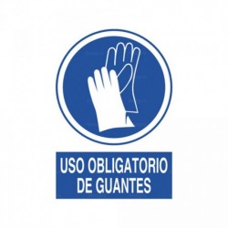 Señal Uso obligatorio de guantes