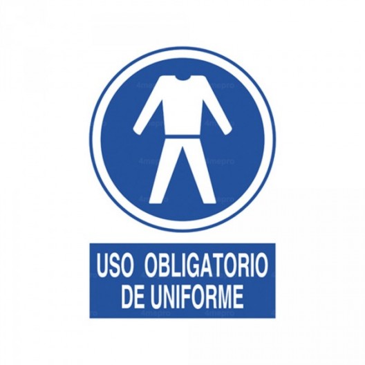 Señal Uso obligatorio de uniforme