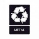 Señal de reciclaje Metal