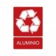 Señal de reciclaje Aluminio