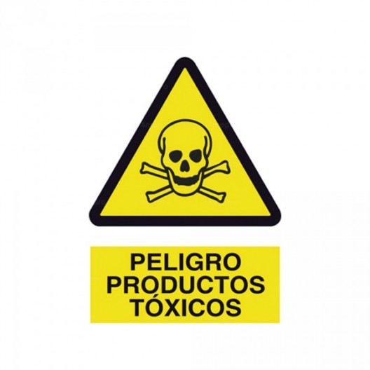 Señal Peligro Productos tóxicos