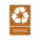 Señal de reciclaje Madera