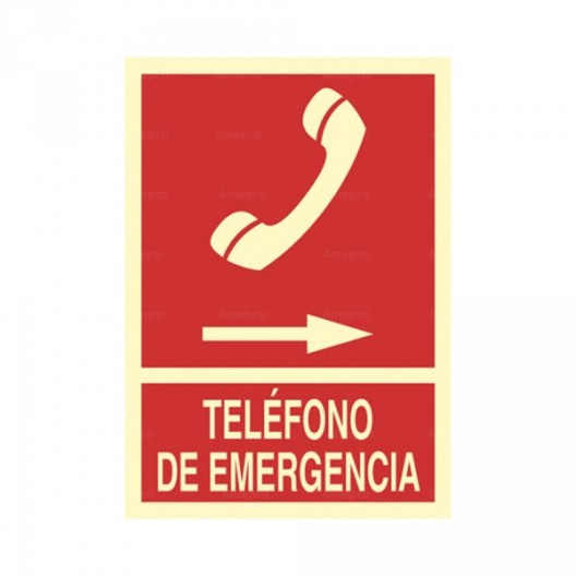 Señal Teléfono de emergencia (derecha)