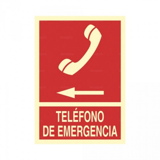 Señal Teléfono de emergencia (izquierda)