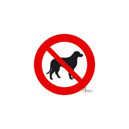 Señal prohibido a los perros