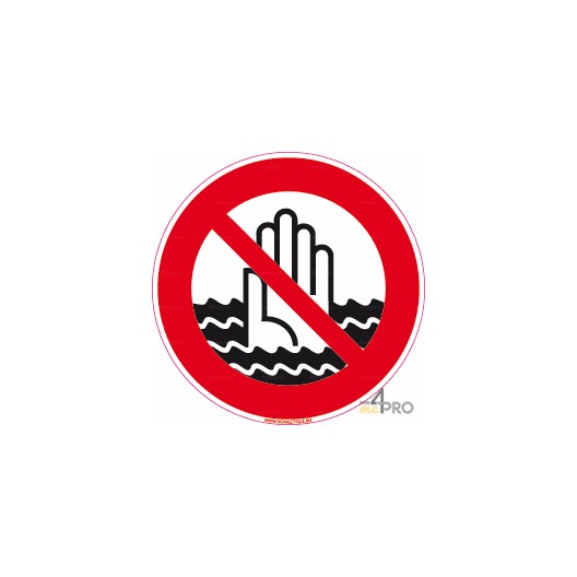 Señal de prohibición - Riesgo de ahogo