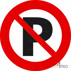 Señal aparcamiento prohibido