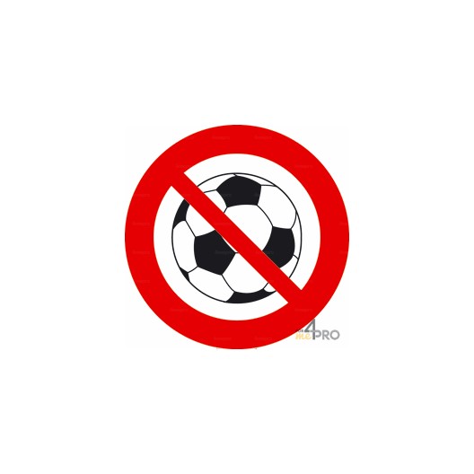 Señal redonda pelotas prohibidas