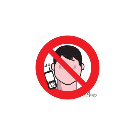 Señal teléfono móvil prohibido
