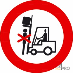 Señal Prohibido estacionar debajo de la carga