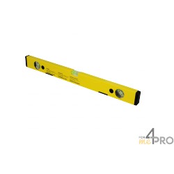 Nivel de perfil de aluminio amarillo magnético 50 cm