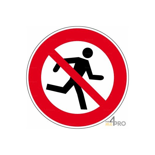 Señal prohibido correr