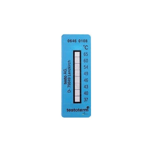 Tiras de temperatura autoadhesivas Testoterm 204/260°C (x10)