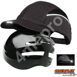 Gorra de seguridad con Led negra NF EN812 A1